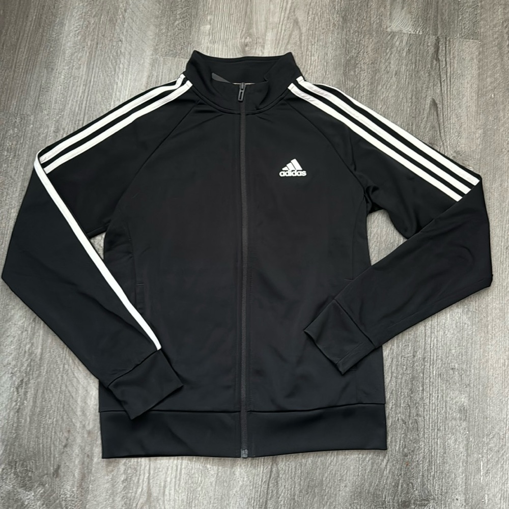 adidas  - Black and White Women’s Track Jacket Size Small